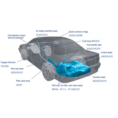 Good price Multi van de het Siliconebrandstof van de Kleurenfkm Lage Temperatuur FKM van de de Olie Bestand Pakking Bestand Materiële ODM online